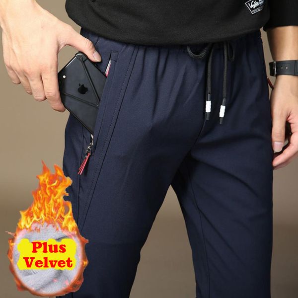 men's straight pants plus velvet streetwear casual pant breathable men comfortable anti-wrinkle trousers male size 38 40 201110, Black
men's straight pants plus velvet streetwear casual pant breathable men comfortable anti-wrinkle trousers male size 38 40 201110, Black