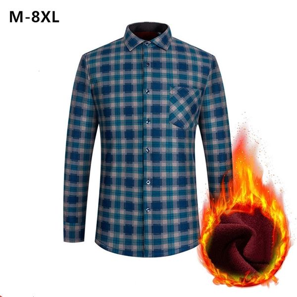 men shirts 2020 oversized winter fleece warm formal collar plaid long sleeve shirt velvet plus size 5xl 6xl 7xl 8xl man clothing, Black;green
men shirts 2020 oversized winter fleece warm formal collar plaid long sleeve shirt velvet plus size 5xl 6xl 7xl 8xl man clothing, Black;green