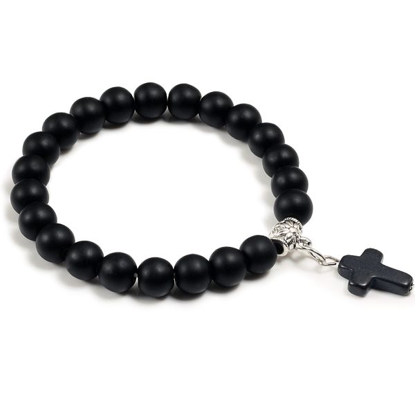 charm natural stone cross pendant bracelet black matte beaded distance bracelets handmade men women prayer couple jewelry gifts
charm natural stone cross pendant bracelet black matte beaded distance bracelets handmade men women prayer couple jewelry gifts