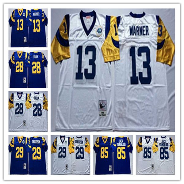 ncaa retro football jersey 29 eric dickerson 13 kurt warner 28 marshall faulk jersey 85 jack youngblood 75 deacon jones blue white throwback, Black;red
ncaa retro football jersey 29 eric dickerson 13 kurt warner 28 marshall faulk jersey 85 jack youngblood 75 deacon jones blue white throwback, Black;red