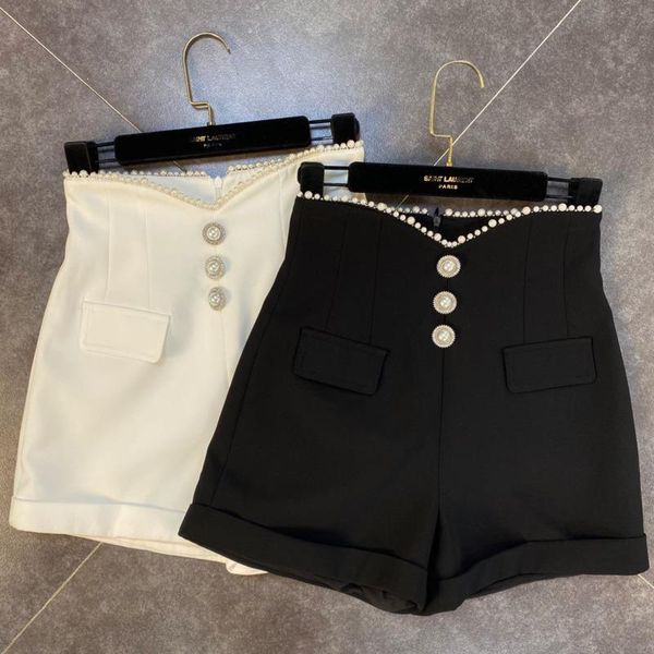 2020 new autumn fashion casual patchwork solid color zipper straight bead high waist slim shorts women se876, White;black
2020 new autumn fashion casual patchwork solid color zipper straight bead high waist slim shorts women se876, White;black