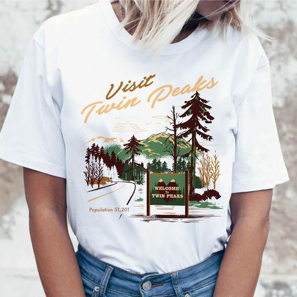twin peaks t shirt korean clothing tees ulzzang female funny graphic tshirt women harajuku t-shirt for, White 
twin peaks t shirt korean clothing tees ulzzang female funny graphic tshirt women harajuku t-shirt for, White