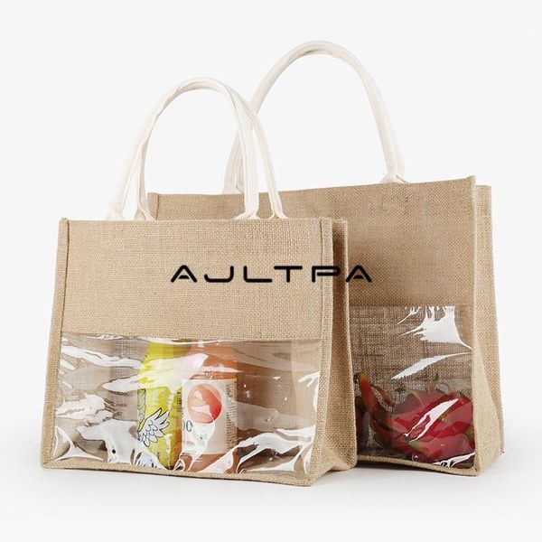50pcs/lot portable jute reusable large shopping bag grocery tote storage pouch organizer wholesale1
50pcs/lot portable jute reusable large shopping bag grocery tote storage pouch organizer wholesale1