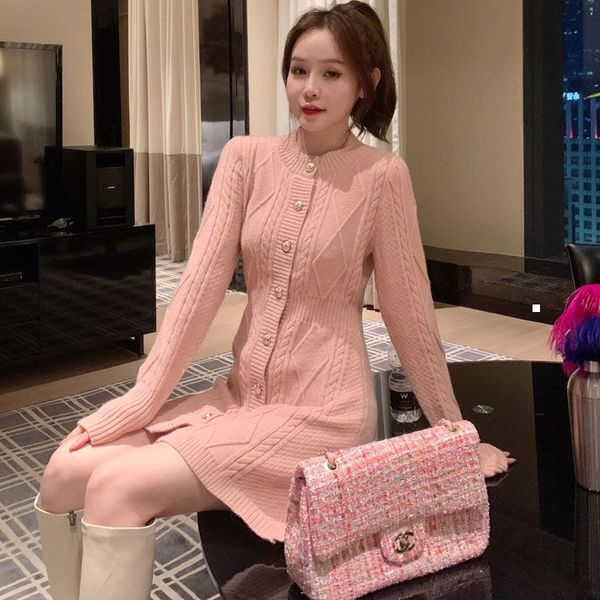 new 2021 spring elegant the neck feminine dressed in solid nightgown long sleeve knitted or crocheted dress of medium length 2c4y 5mnb, Black;gray
new 2021 spring elegant the neck feminine dressed in solid nightgown long sleeve knitted or crocheted dress of medium length 2c4y 5mnb, Black;gray
