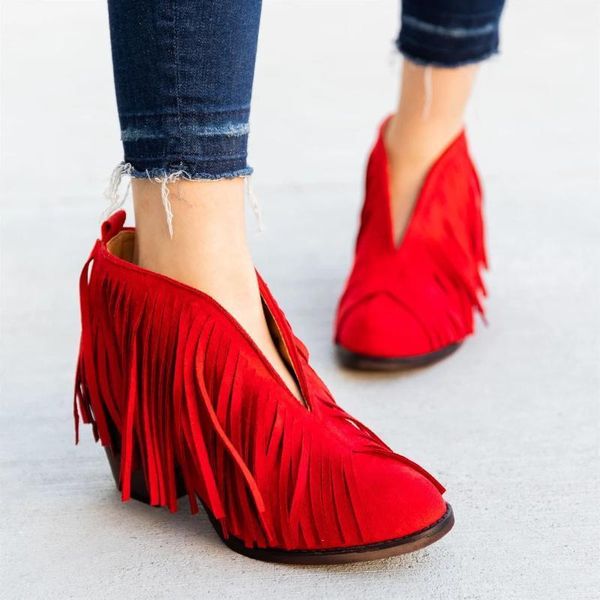2020 newly women ankle boots block high heels botas zapatos mujer retro leather autumn shoes plus size booties cowboy boots1, Black
2020 newly women ankle boots block high heels botas zapatos mujer retro leather autumn shoes plus size booties cowboy boots1, Black