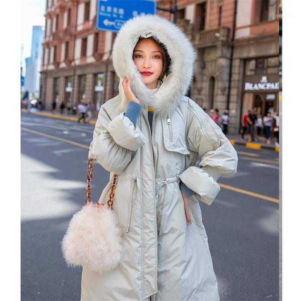 2020 new korean down jacket women mid-length fashion fur large fur collar loose waist coat trend1, Black
2020 new korean down jacket women mid-length fashion fur large fur collar loose waist coat trend1, Black