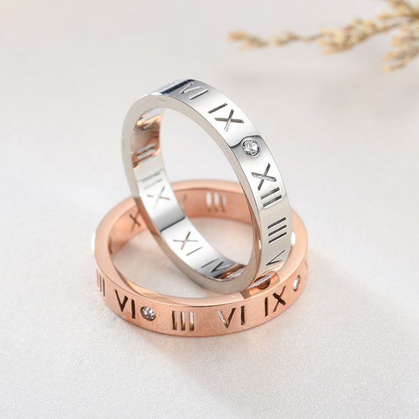 2021 light luxury jewelry wholesale american style roman numer0als diamond number ring titanium steel couple gift engagement promise rings, Silver
2021 light luxury jewelry wholesale american style roman numer0als diamond number ring titanium steel couple gift engagement promise rings, Silver