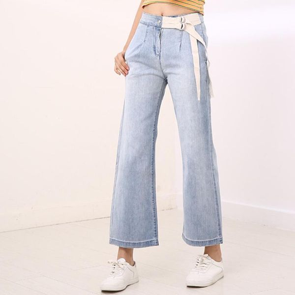 new style plus size jeans high waist denim jeans women straight leg pants cowgirl thin casual wide leg pants dropship, Blue
new style plus size jeans high waist denim jeans women straight leg pants cowgirl thin casual wide leg pants dropship, Blue