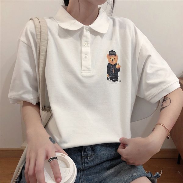 polo short sleeve t-shirt women 2020 loose ins style lazy mid long large women's coat t-shirt wear lvxp6, White
polo short sleeve t-shirt women 2020 loose ins style lazy mid long large women's coat t-shirt wear lvxp6, White