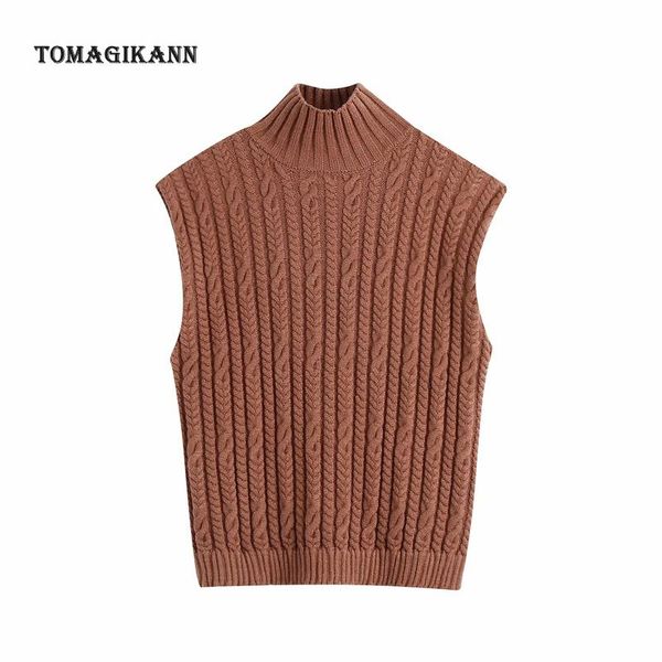 women's vests women sweater solid braid stand collar pullovers 2021 spring fashion casual slim knitted female jumper, Black;white
women's vests women sweater solid braid stand collar pullovers 2021 spring fashion casual slim knitted female jumper, Black;white