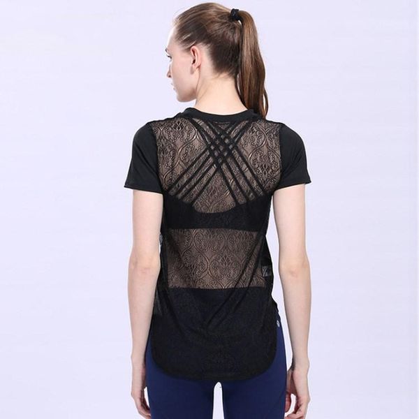 running jerseys fitness clothes female lace large size yoga summer short sleeve quick dry black sports t-shirt women1, Black;blue
running jerseys fitness clothes female lace large size yoga summer short sleeve quick dry black sports t-shirt women1, Black;blue