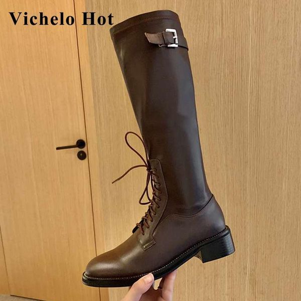 boots vichelo gladiator vintage cow leather round toe med heel winter shoes cross-tied fashion classic knee-high l12, Black
boots vichelo gladiator vintage cow leather round toe med heel winter shoes cross-tied fashion classic knee-high l12, Black