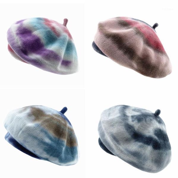 berets winter beret hat for women artist tie-dyed wool cotton wild knitted elegant fashion beanie cap retro warm unisex1, Blue;gray
berets winter beret hat for women artist tie-dyed wool cotton wild knitted elegant fashion beanie cap retro warm unisex1, Blue;gray