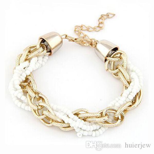 charms bracelets bohemia pure bracelet for women multicolor fashion jewelry bead bracelets, Golden;silver
charms bracelets bohemia pure bracelet for women multicolor fashion jewelry bead bracelets, Golden;silver
