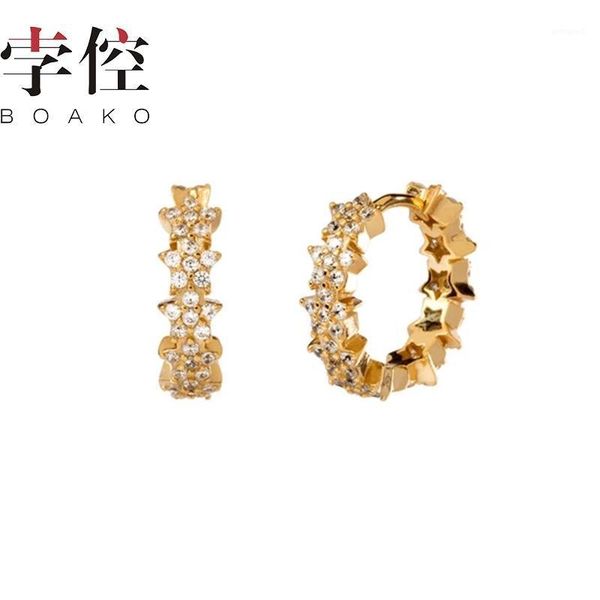 hoop & huggie boako ins geometric star pentagram full diamond earrings hoops 100% 925 sterling silver gold zircon for women jewelry1, Golden;silver
hoop & huggie boako ins geometric star pentagram full diamond earrings hoops 100% 925 sterling silver gold zircon for women jewelry1, Golden;silver