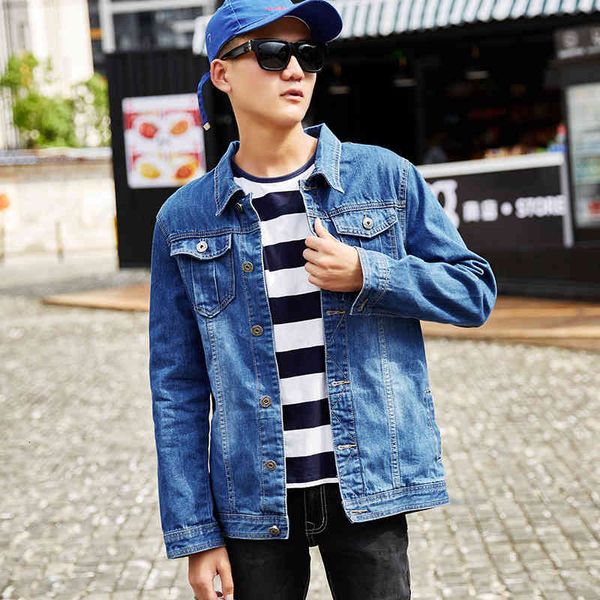 men's jackets denim fattened and enlarged spring autumn light blue elastic fat large men, Black;brown
men's jackets denim fattened and enlarged spring autumn light blue elastic fat large men, Black;brown