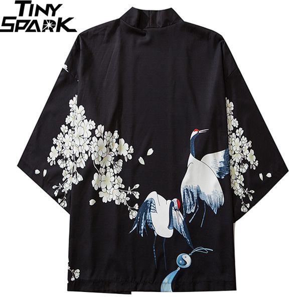 japanese kimono jacket crane print hip hop men japan streetwear summer thin clothing loose black kg-703, Black;brown
japanese kimono jacket crane print hip hop men japan streetwear summer thin clothing loose black kg-703, Black;brown