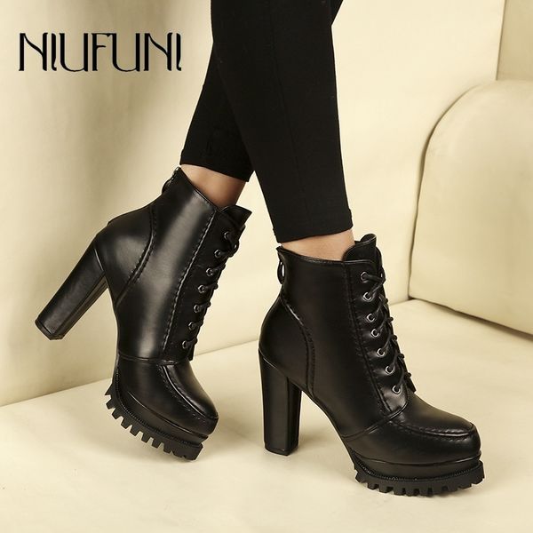 pu leather platform ankle strap boots high heels women's zip spring autumn shoe women chaussures femme western motorcycle boots t200425, Black
pu leather platform ankle strap boots high heels women's zip spring autumn shoe women chaussures femme western motorcycle boots t200425, Black