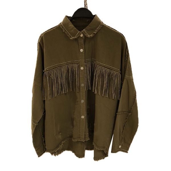 2021 new vintage fringe fringe-style jean denim female jacket sleeves garnished ladies outerwear chaqueta mujer 9mz7, Black;brown
2021 new vintage fringe fringe-style jean denim female jacket sleeves garnished ladies outerwear chaqueta mujer 9mz7, Black;brown