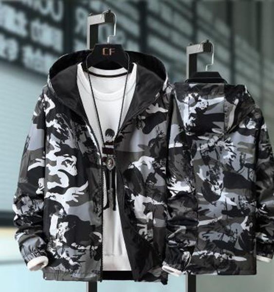 wholesale fashion new men's spring and autumn two-sided camouflage hooded thin jacket m-7xl, Black;brown
wholesale fashion new men's spring and autumn two-sided camouflage hooded thin jacket m-7xl, Black;brown