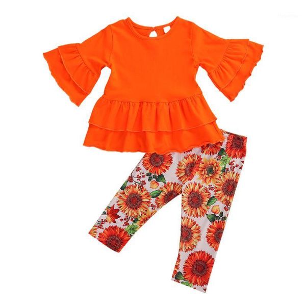 clothing sets infant kids baby girls solid ruffled flare long sleeve shirt sunflower pants 2pcs spring autumn clothes set1, White
clothing sets infant kids baby girls solid ruffled flare long sleeve shirt sunflower pants 2pcs spring autumn clothes set1, White