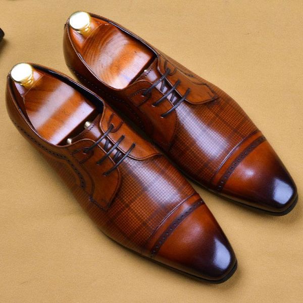 new genuine leather oxfords italian men brogue wedding lace up leather formal party shoes men luxury dress shoes black khaki
new genuine leather oxfords italian men brogue wedding lace up leather formal party shoes men luxury dress shoes black khaki