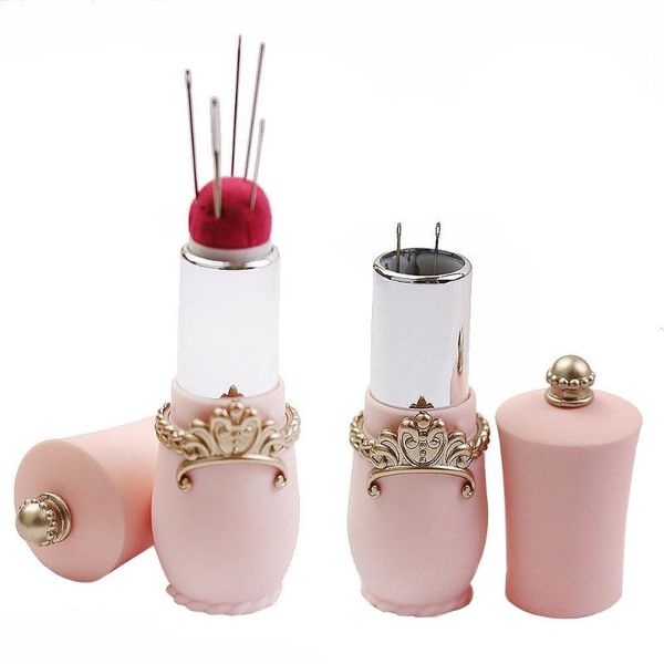 new craft lipstick shaped needles pin cushion with 5 sewing needles pincushion rotatable needle holder sewing tool accessories, Black
new craft lipstick shaped needles pin cushion with 5 sewing needles pincushion rotatable needle holder sewing tool accessories, Black