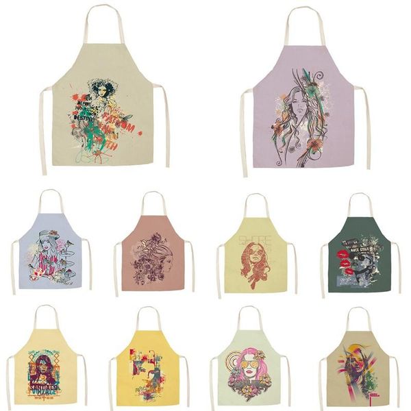 1pcs linen fashion girl print kitchen aprons dinner party cooking bib funny pinafore cleaning apron 55x68cm
1pcs linen fashion girl print kitchen aprons dinner party cooking bib funny pinafore cleaning apron 55x68cm