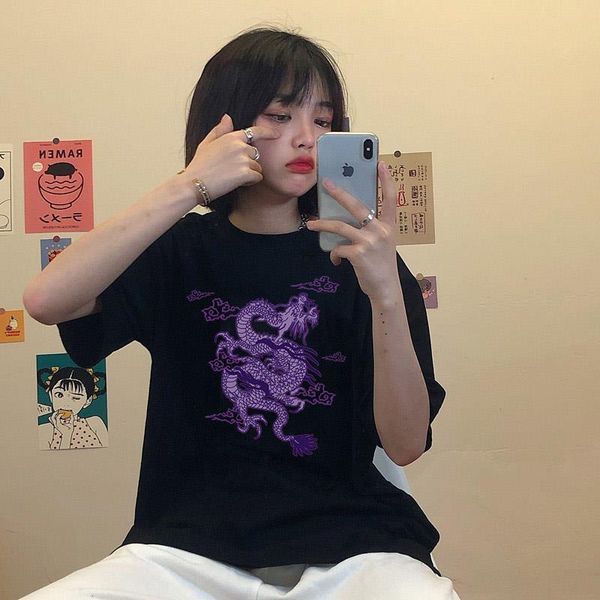 ulzzang harajuku vintage chinese dragon print streetwear hip hop summer loose gothic punk chic casual loose women t-shirt, White
ulzzang harajuku vintage chinese dragon print streetwear hip hop summer loose gothic punk chic casual loose women t-shirt, White