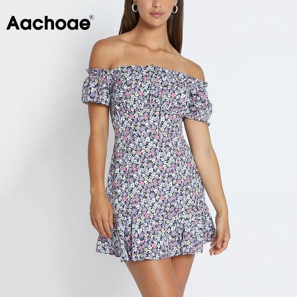 aachoae summer floral print a line dress women slash neck beach mini dress lady party ruffles vestido de mujer 2021, White;black
aachoae summer floral print a line dress women slash neck beach mini dress lady party ruffles vestido de mujer 2021, White;black