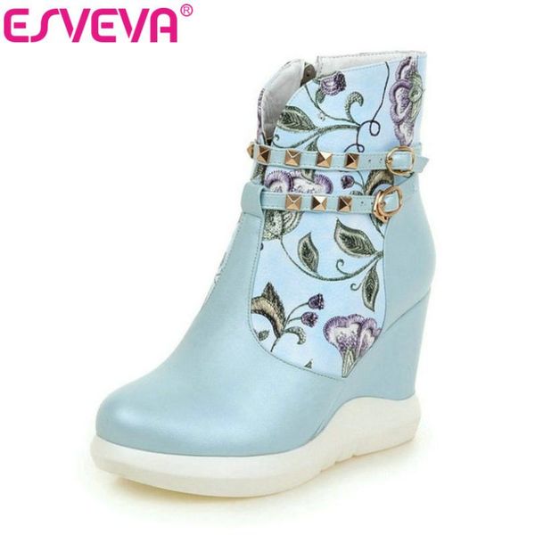 boots esveva 2021 printing leather autumn women shoes elegant ladies wedges high heel ankle fashion big size 34-42, Black
boots esveva 2021 printing leather autumn women shoes elegant ladies wedges high heel ankle fashion big size 34-42, Black