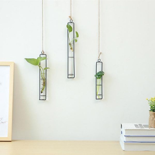 creative wall hanging flower vase iron glass hydroponics planter pot transparent hanging flower bottle home ornament decoration
creative wall hanging flower vase iron glass hydroponics planter pot transparent hanging flower bottle home ornament decoration