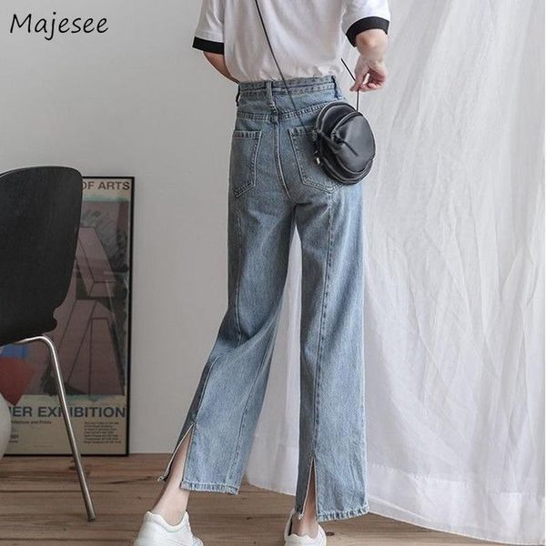 high waist jeans women blue slim plus size 2020 autumn korean style loose casual ankle-length slit womens straight streetwear
high waist jeans women blue slim plus size 2020 autumn korean style loose casual ankle-length slit womens straight streetwear