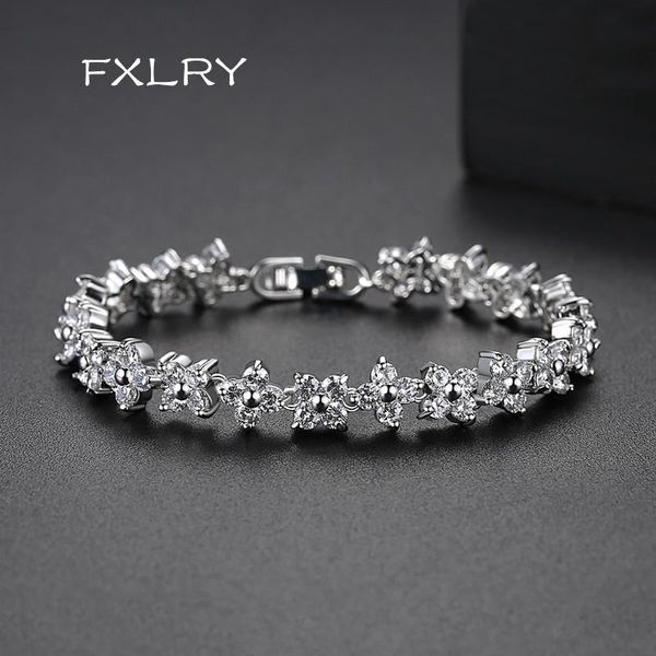 fxlry new creative white color transparent zircon snowflake zircon bracelets bridals for wedding jewelry, Black
fxlry new creative white color transparent zircon snowflake zircon bracelets bridals for wedding jewelry, Black