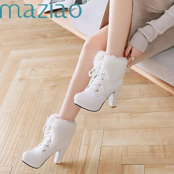 boots lace-up winter platforms high-heeled round toe snow fashion faux fur zipper square heel women ankle 34-43, Black
boots lace-up winter platforms high-heeled round toe snow fashion faux fur zipper square heel women ankle 34-43, Black
