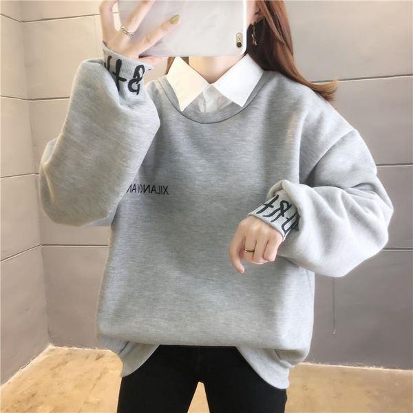 women's hoodies & sweatshirts harajuku oversized fleece women sweatshirt winter warm pullovers ladies letter print casual korean style, Black
women's hoodies & sweatshirts harajuku oversized fleece women sweatshirt winter warm pullovers ladies letter print casual korean style, Black