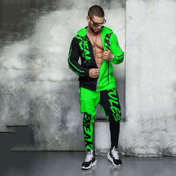 men's tracksuits 2 piece set 2021 tracksuit hooded color personalized hip hop zipper cardigan, Gray
men's tracksuits 2 piece set 2021 tracksuit hooded color personalized hip hop zipper cardigan, Gray