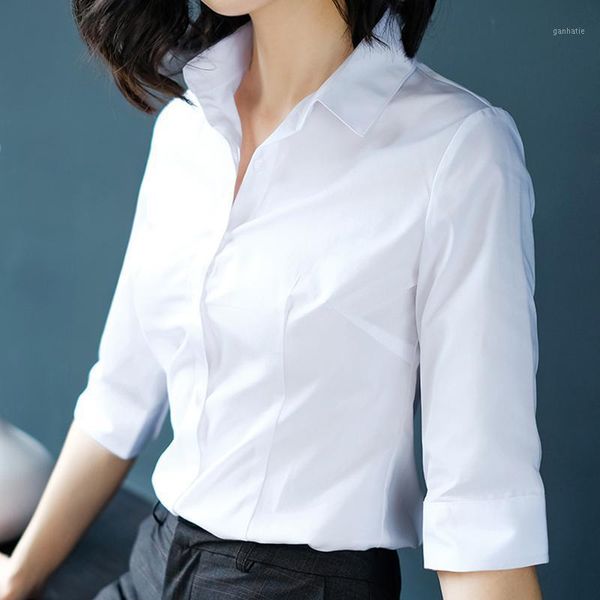 formal shirt female occupational office lady plus size blouses shirts summer half sleeve slim cotton work wear blusa feminina1, White
formal shirt female occupational office lady plus size blouses shirts summer half sleeve slim cotton work wear blusa feminina1, White