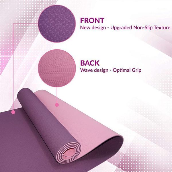 yoga mats 183cm x 61cm 6mm mat with mesh bag thick non slip gym exercise fitness pilates pads bandages1
yoga mats 183cm x 61cm 6mm mat with mesh bag thick non slip gym exercise fitness pilates pads bandages1