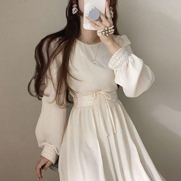 superaen simple solid chiffon o neck puff sleeve mid calf dresses for women, Black;gray
superaen simple solid chiffon o neck puff sleeve mid calf dresses for women, Black;gray