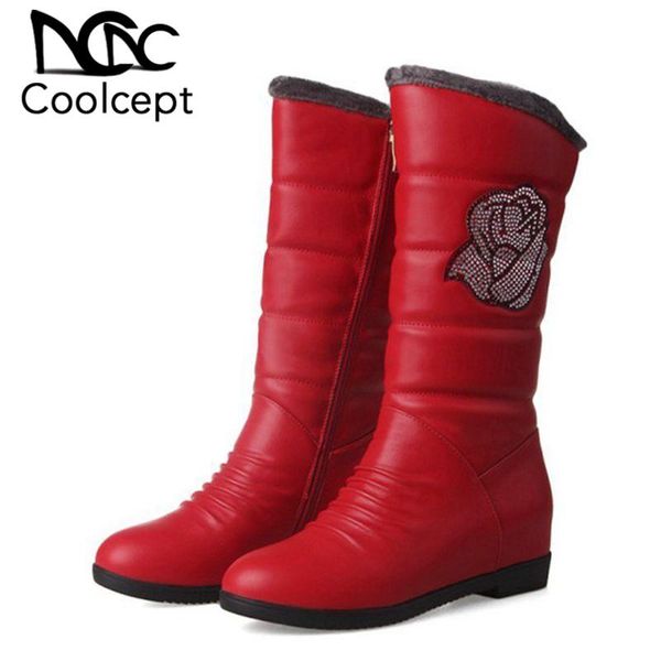 coolcept зима квартира boots женщина keep warm плюшевые fur mid теленок snow boots мода кристалл цветы повседневная обувь женщина размер 34, Black
coolcept зима квартира boots женщина keep warm плюшевые fur mid теленок snow boots мода кристалл цветы повседневная обувь женщина размер 34, Black