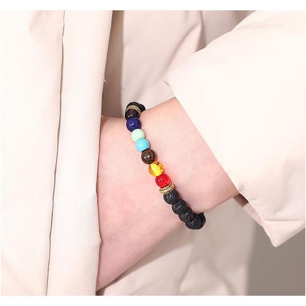 fashion natural black lava stone beads bracelet 6mm volcanic stone essential oil diffuser 7 chakras yaga bead bracel sqcbuc queen66
fashion natural black lava stone beads bracelet 6mm volcanic stone essential oil diffuser 7 chakras yaga bead bracel sqcbuc queen66