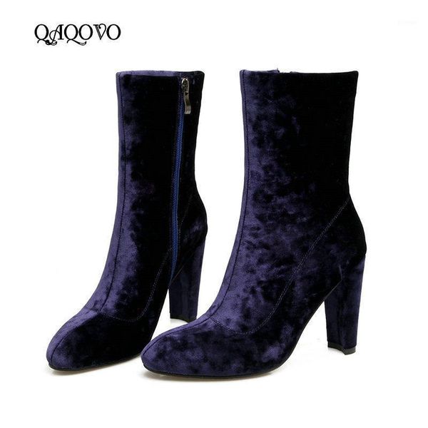 boots women ankle velvet square high heels zipper round toe autumn winter woman shoes 2021 size 34-431, Black
boots women ankle velvet square high heels zipper round toe autumn winter woman shoes 2021 size 34-431, Black