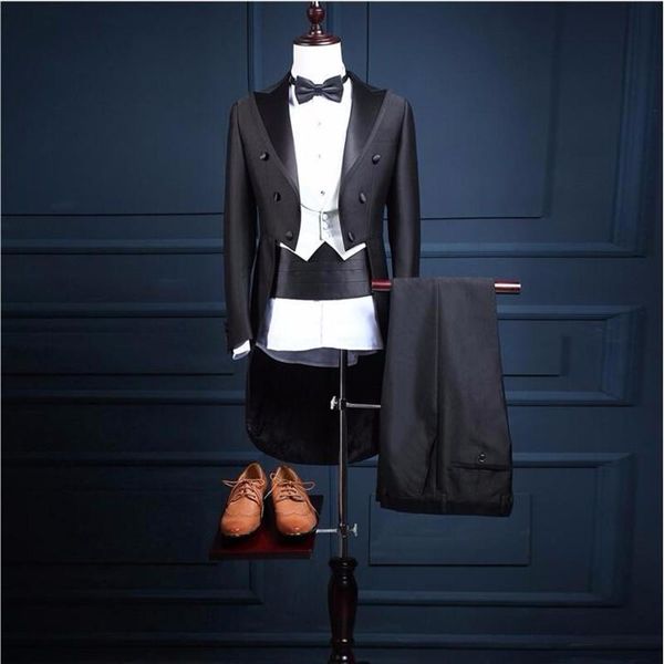 men's suits & blazers 5 piece (jacket+pants+vest+bow tie+belt) 2021 men suit tailcoat slim fit groom wedding prom, White;black
men's suits & blazers 5 piece (jacket+pants+vest+bow tie+belt) 2021 men suit tailcoat slim fit groom wedding prom, White;black