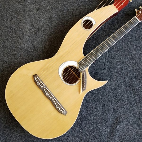 custom grand 20 string harp acoustic electric guitar 
custom grand 20 string harp acoustic electric guitar