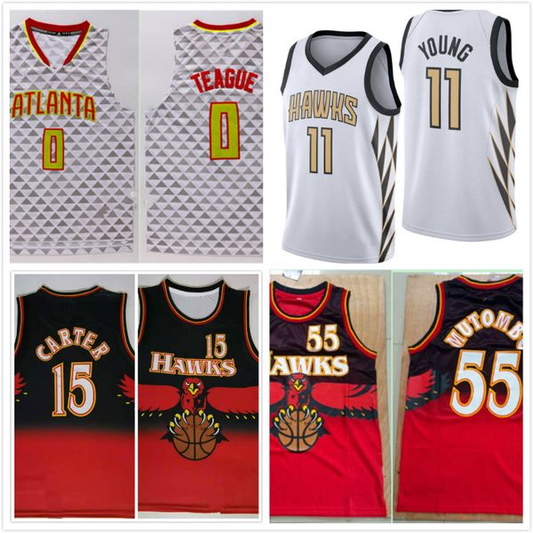 men 2020 jersey 0 jeff 15 vince 55 dikembe 11 trae teague carter mutombo young basketball atlanta hawks jerseys, Black;red
men 2020 jersey 0 jeff 15 vince 55 dikembe 11 trae teague carter mutombo young basketball atlanta hawks jerseys, Black;red