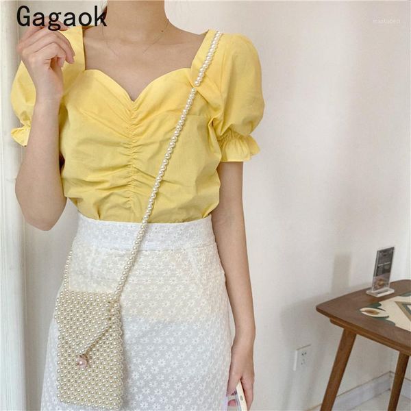 gagaok women office lady short blouse 2020 summer new solid v-neck flare sleeve ruffles slim sweet chic wild fashion shirts1, White
gagaok women office lady short blouse 2020 summer new solid v-neck flare sleeve ruffles slim sweet chic wild fashion shirts1, White