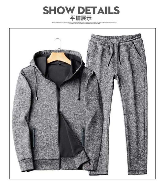 sweater sportswear men's coat new casual striped hooded outdoor cardigan running suit in autumn and winter, Gray
sweater sportswear men's coat new casual striped hooded outdoor cardigan running suit in autumn and winter, Gray