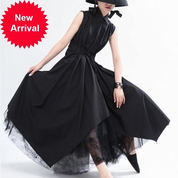 2021 new design the brand of vintage summer women in black luxury dress long elegant chic ragged tide with sleeveless party clothes 4o0o, Black;gray
2021 new design the brand of vintage summer women in black luxury dress long elegant chic ragged tide with sleeveless party clothes 4o0o, Black;gray