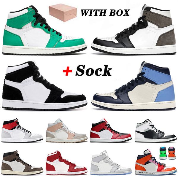 with box 2021 boots shoes 1s twist lucky green dark mocha mid chicago jumpman 1 high obsidian sport trainers sneakers 36-46, Black
with box 2021 boots shoes 1s twist lucky green dark mocha mid chicago jumpman 1 high obsidian sport trainers sneakers 36-46, Black